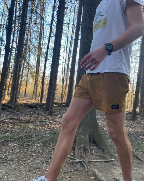 R5 - Men's 5" Running Short - Burnt Caramel
