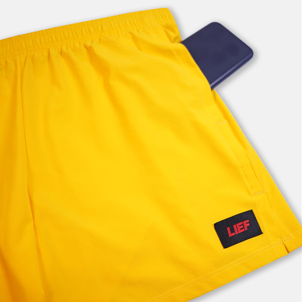 R5P - Men's 5" Running Short with Side Pockets - Cyber Yellow