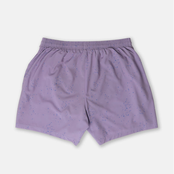 R5P - Men's 5" Running Short with Side Pockets - Splatter House - Purple