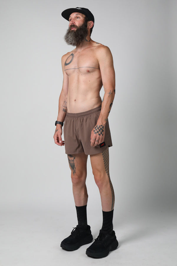 S3 - Men's 3" Split Running Short - Bronzed