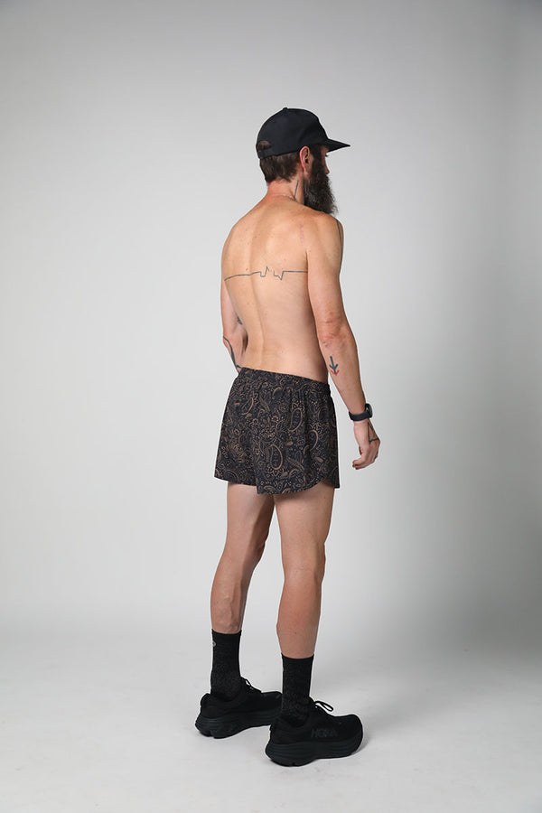 S3 - Men's 3" Split Running Short - Pazed and Confused - Black