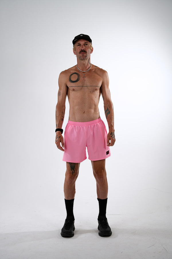 R5P - Men's 5" Running Short with Side Pockets - Pank