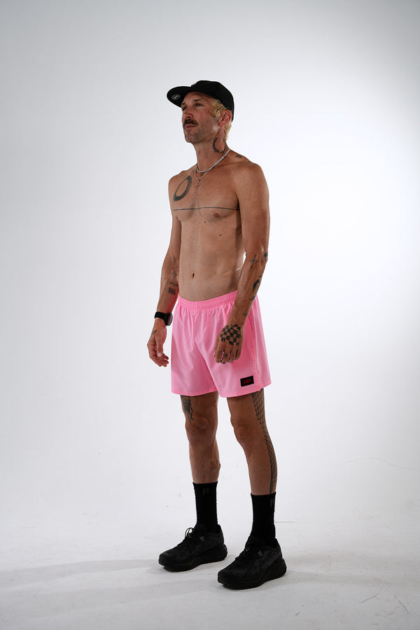 R5P - Men's 5" Running Short with Side Pockets - Pank