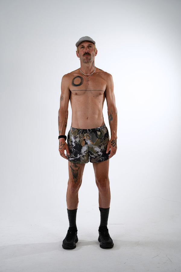 S3 - Men's 3" Split Running Short - Buck Hunt