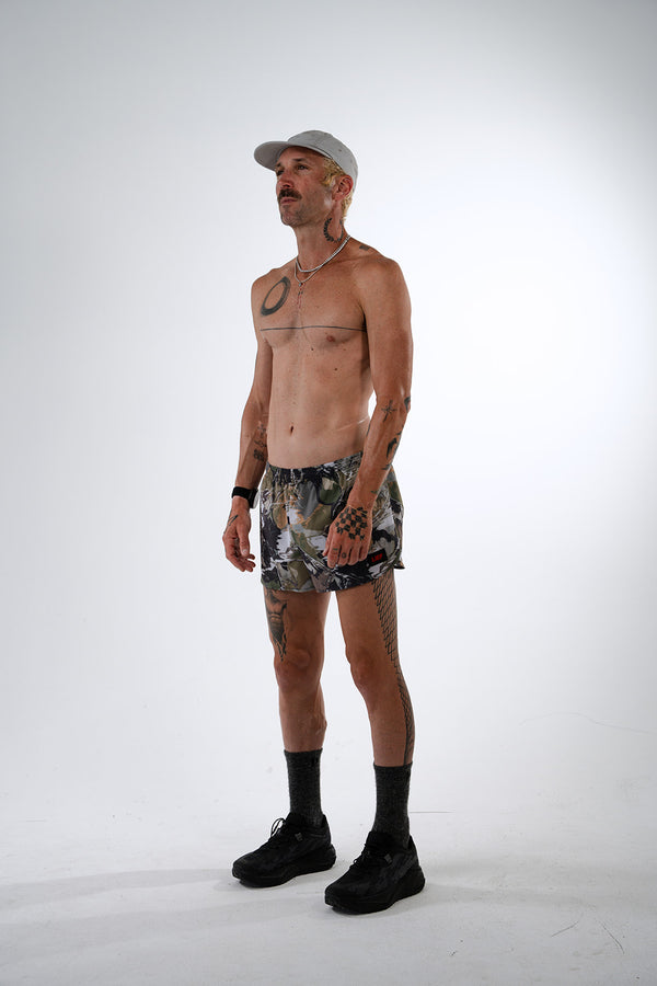 S3 - Men's 3" Split Running Short - Buck Hunt