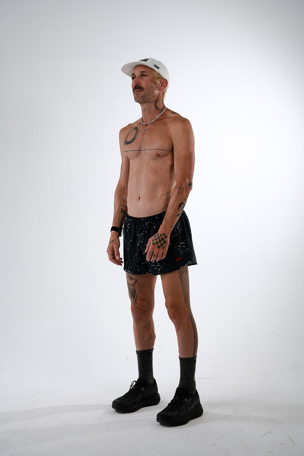 S3 - Men's 3" Split Running Short - Splatter Shack