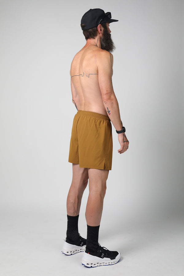 R5 - Men's 5" Running Short - Burnt Caramel