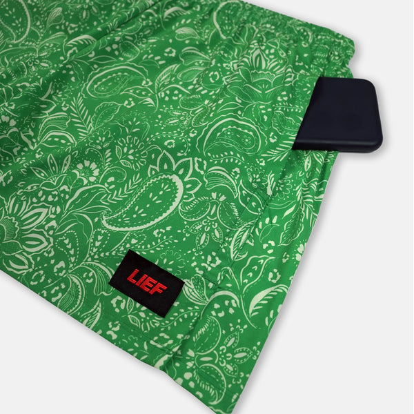 R5P - Men's 5" Running Short with Side Pockets - Pazed and Confused - Green