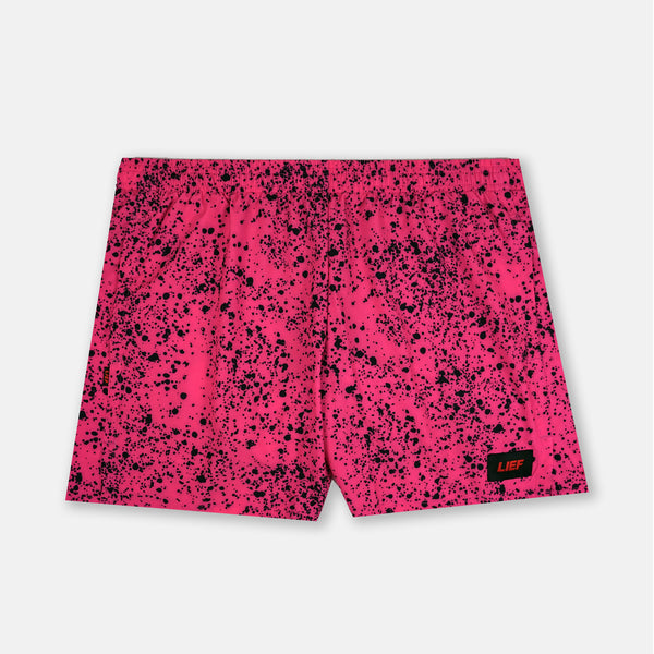 R5P - Men's 5" Running Short with Side Pockets - Splatter House - Pink