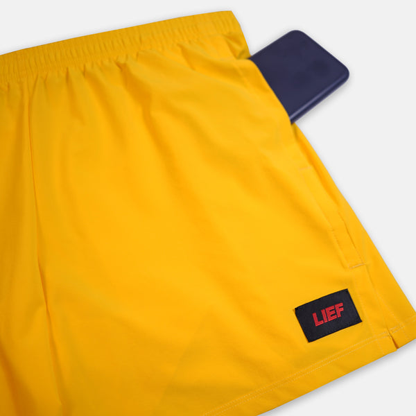 R5P - Men's 5" Running Short with Side Pockets - Cyber Yellow