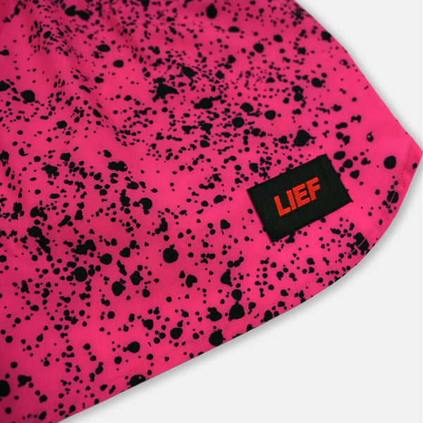 S3 - Men's 3" Split Running Short - Splatter House - Pink