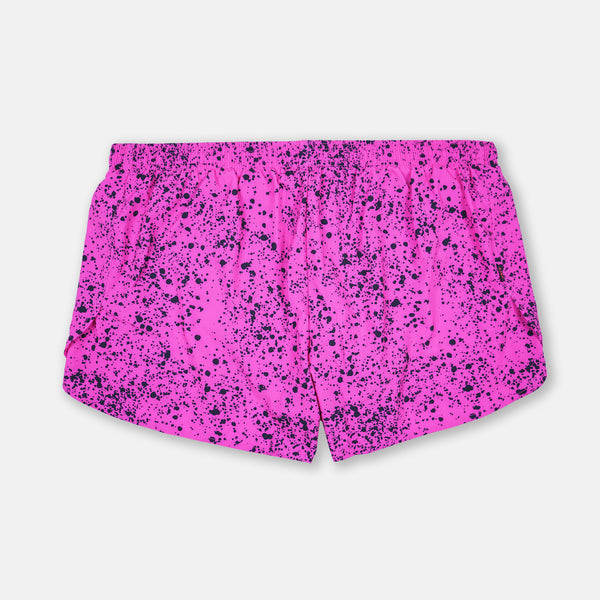 S3 - Men's 3" Split Running Short - Splatter House - Pink