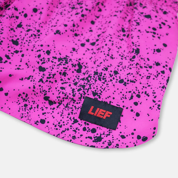 S3 - Men's 3" Split Running Short - Splatter House - Pink
