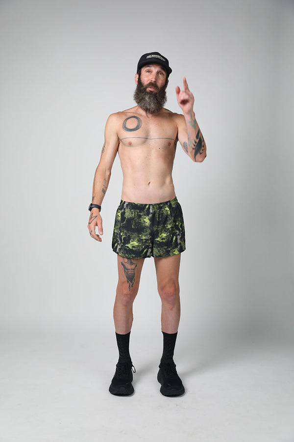 S3 - Men's 3" Split Running Short - Acid Casket