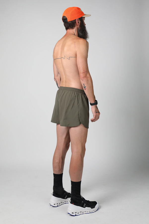 S3 - Men's 3" Split Running Short - Olive