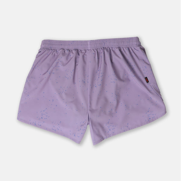 S3 - Men's 3" Split Running Short - Splatter House - Purple