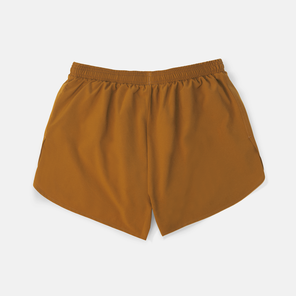 S3 - Men's 3" Split Running Short - Burnt Caramel